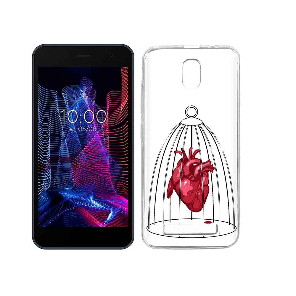 

Чехол MyPads Tocco для BQ 5047L Like сердце в клетке, Прозрачный, Tocco