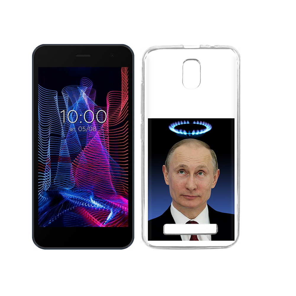

Чехол MyPads Tocco для BQ 5047L Like святой газ, Прозрачный, Tocco