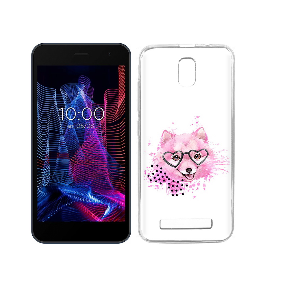 

Чехол MyPads Tocco для BQ 5047L Like розовый волченок, Прозрачный, Tocco