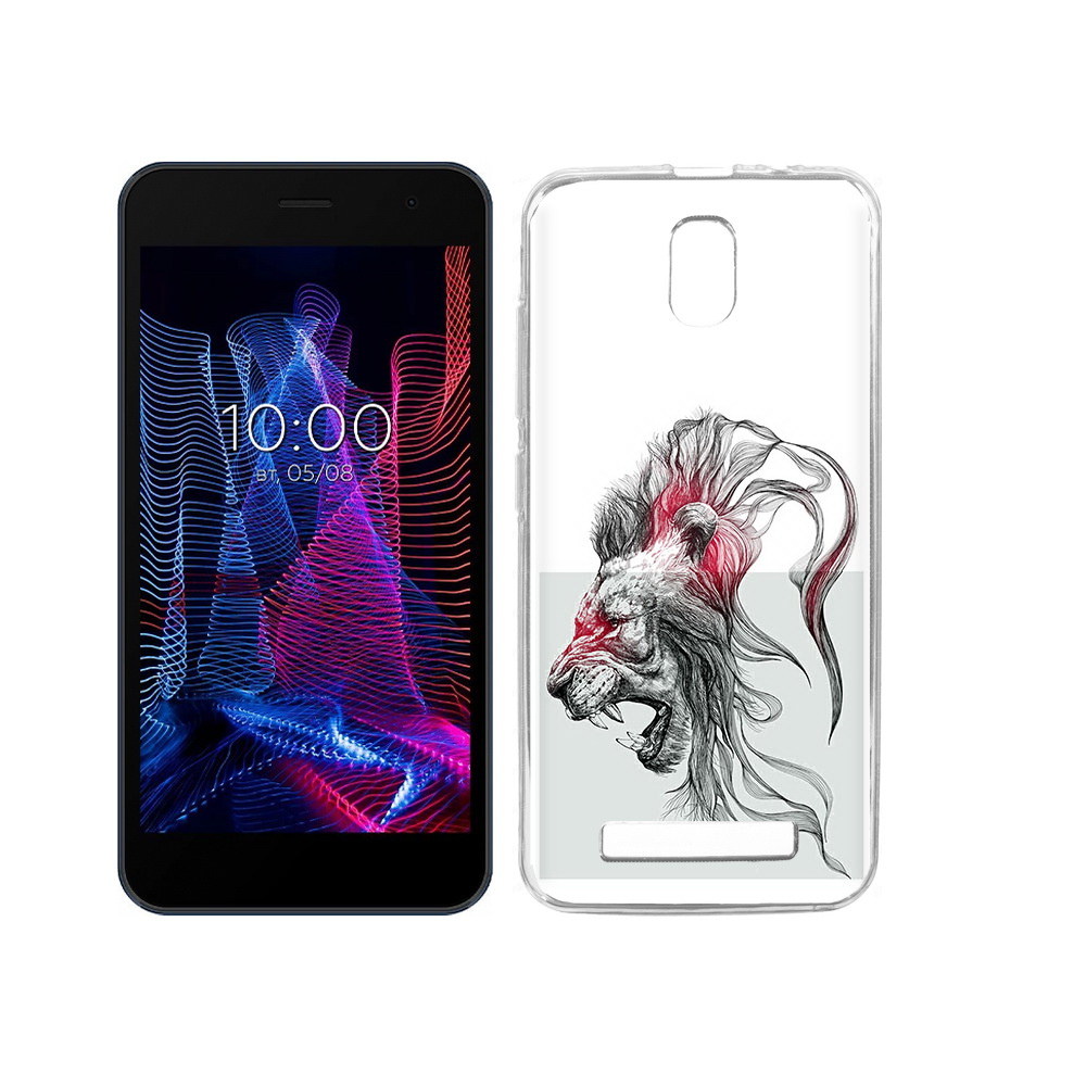 

Чехол MyPads Tocco для BQ 5047L Like разъяренный лев, Прозрачный, Tocco