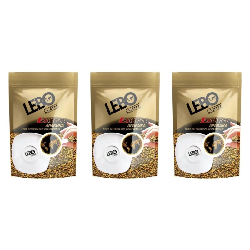

Кофе растворимый Lebo Extra, 70 г х 3 шт, Extra