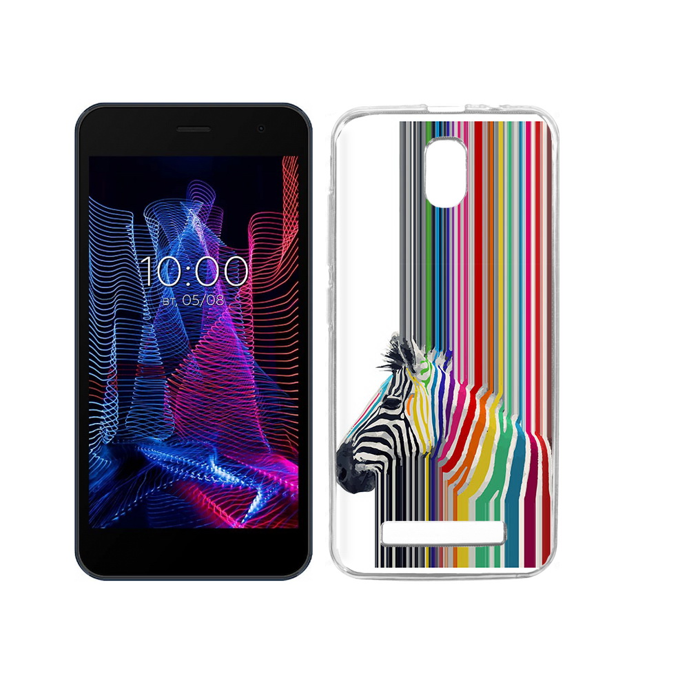 

Чехол MyPads Tocco для BQ 5047L Like радужная зебра, Прозрачный, Tocco
