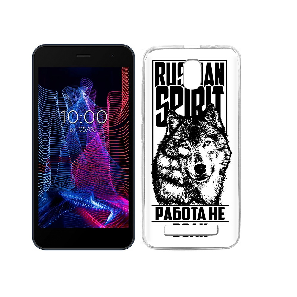 

Чехол MyPads Tocco для BQ 5047L Like работа не волк, Прозрачный, Tocco