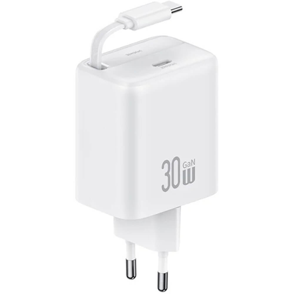 

Сетевое зарядное устройство Usams CC241 30W type-c 1xUSB Type-C 3 А белый, CC241 30W