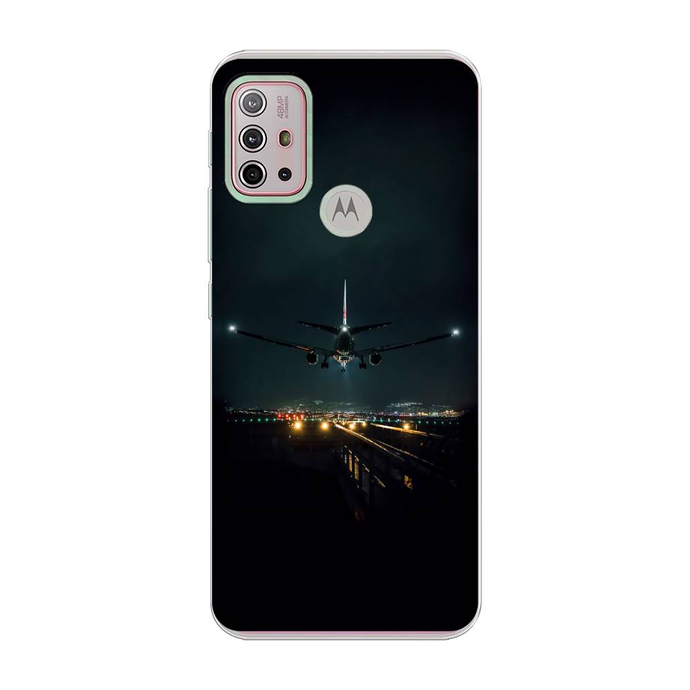 

Силиконовый чехол "Ночной рейс" на Motorola Moto G10, Разноцветный, 242150-6