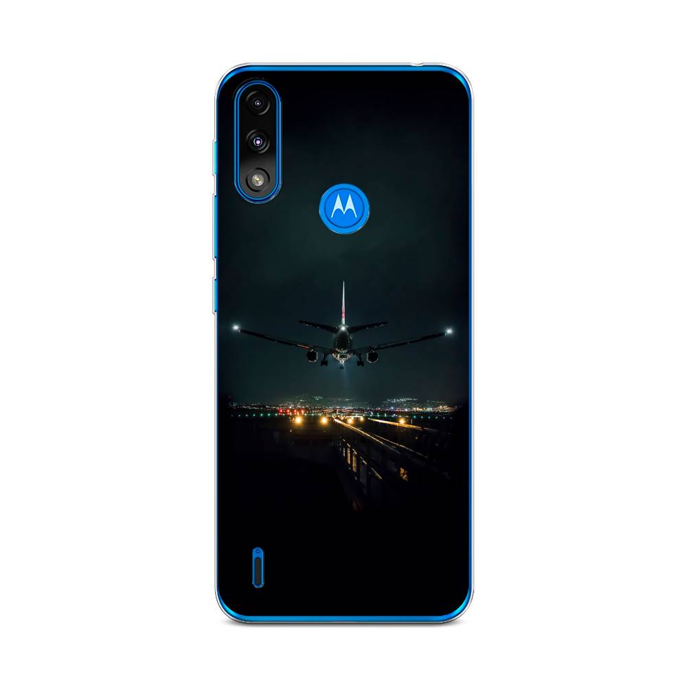 

Силиконовый чехол "Ночной рейс" на Motorola Moto E7 Power, Разноцветный, 242450-6