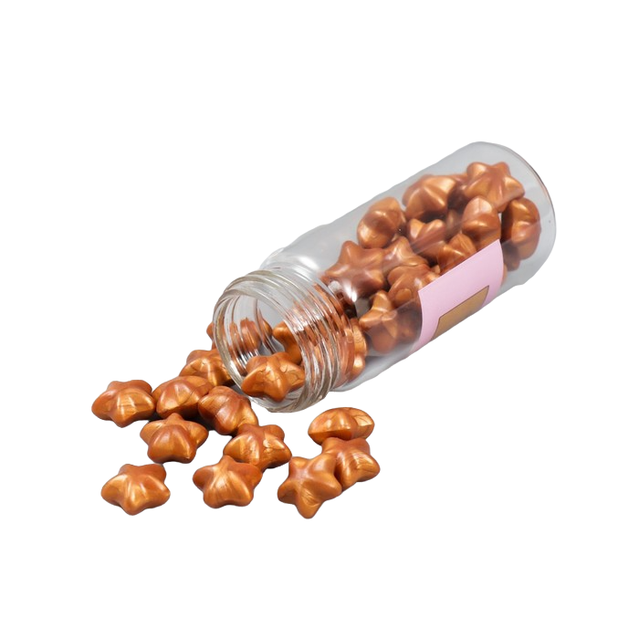 

Сургуч в гранулах в баночке Звёздочки медный перламутр 16 гр 7х3х3 см, Коричневый