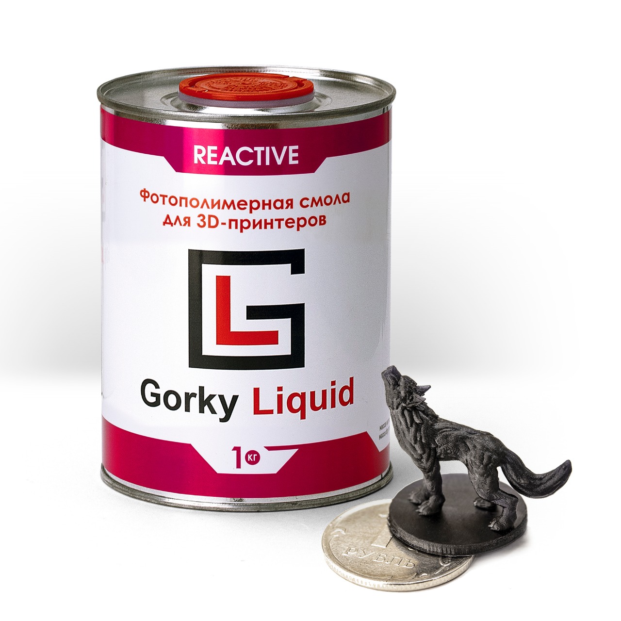 Фотополимерная смола Gorky Liquid Reactive (черный) 1кг