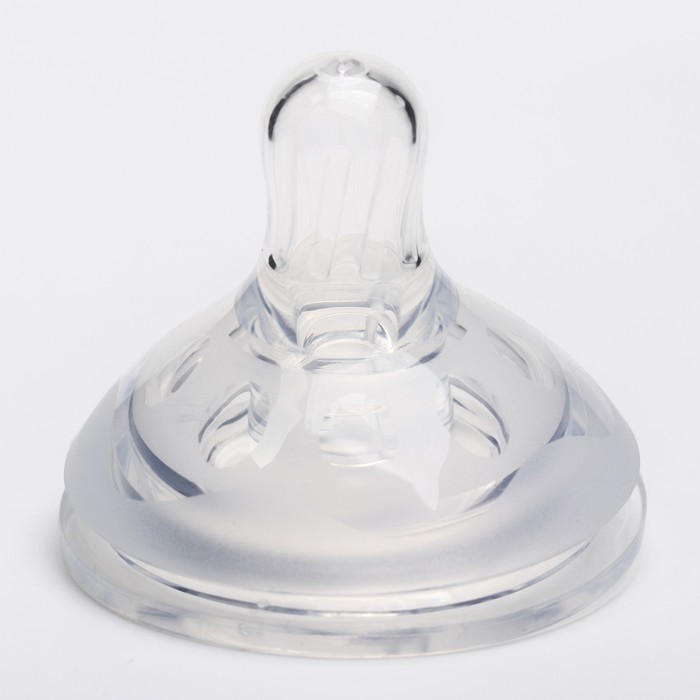 

Соска силиконовая, широкое горло, +3 мес., средний поток