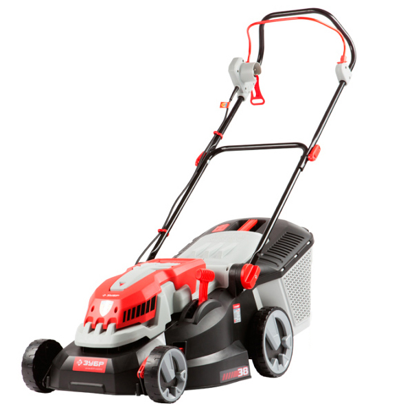 

Электрическая газонокосилка Зубр ЗГКЭ-38-1400 1400 Вт, ЗГКЭ-38-1400