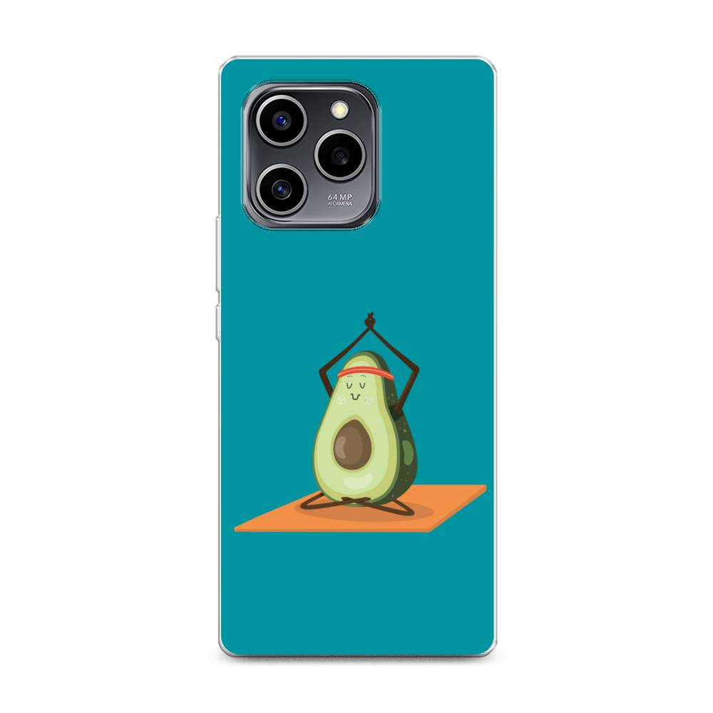 

Чехол на Honor 60 SE "Расслабься с авокадо", Бирюзовый, 6108050-6