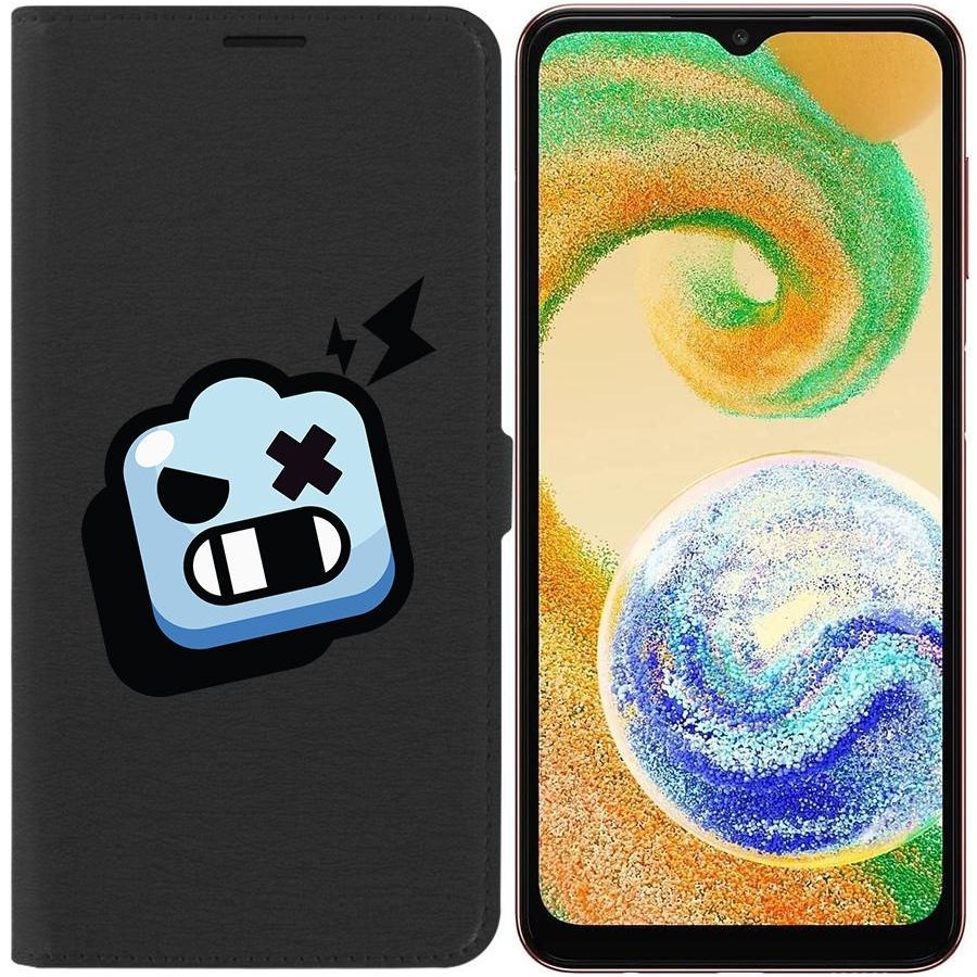 

Чехол-книжка Eco для Samsung Galaxy A04s (A047) Brawl Stars-Роборубка (черный)