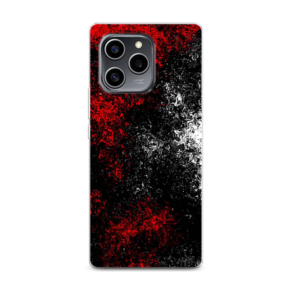 

Чехол на Honor 60 SE "Монотипия", Красный;черный;белый, 6108050-3