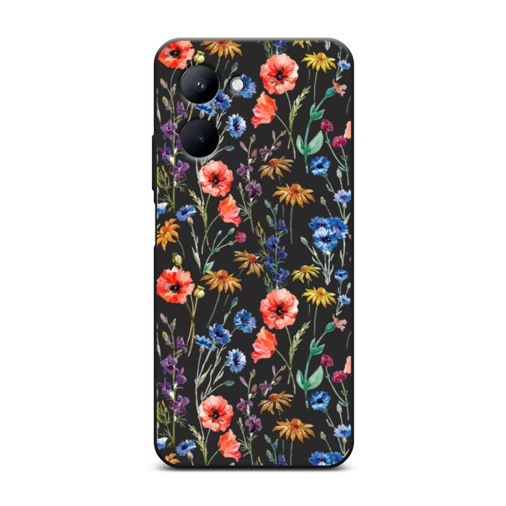 

Чехол Awog 2511352-1 для Realme C33 "Маки и васильки фон", 2511352-1