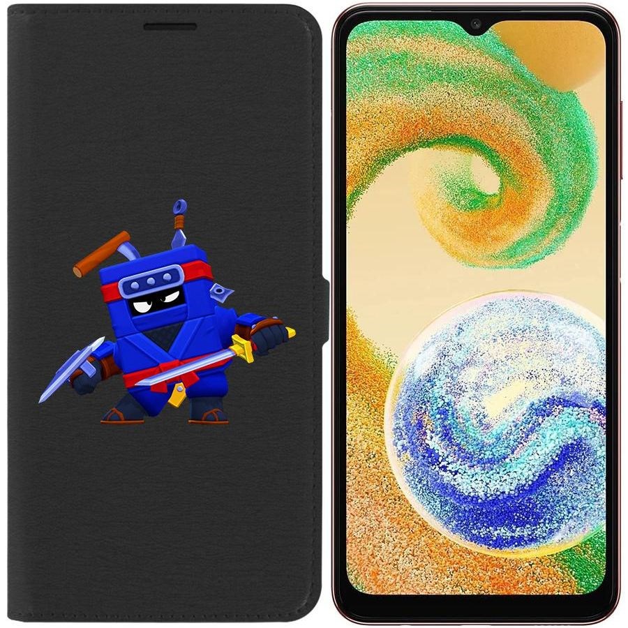 

Чехол-книжка Eco для Samsung Galaxy A04s (A047) Brawl Stars-Ниндзя Эш (черный)