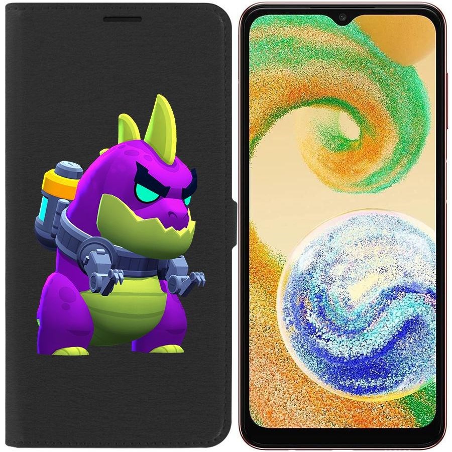 

Чехол-книжка Eco для Samsung Galaxy A04s (A047) Brawl Stars-Мегамонстр (черный)