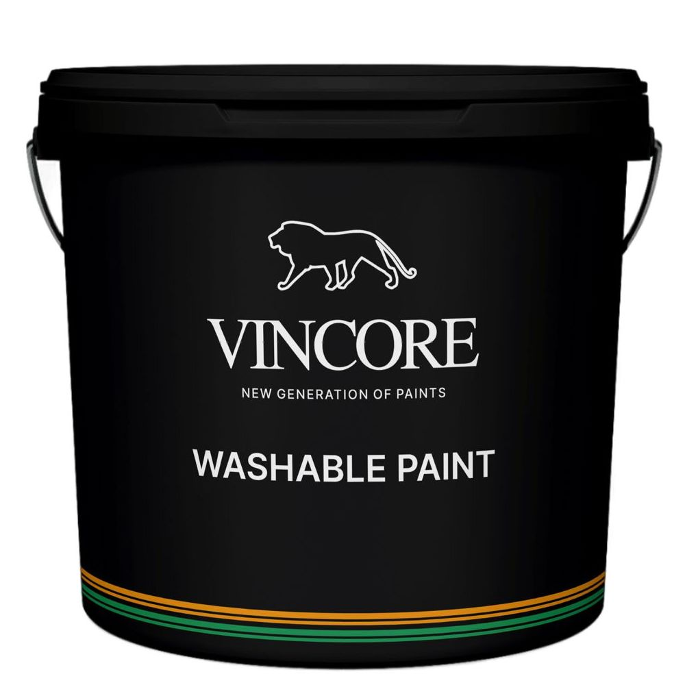 

Интерьерная, моющаяся, акриловая краска VINCORE WASHABLE PAINT белая 3.6 кг, Белый, VINCORE WASHABLE PAINT