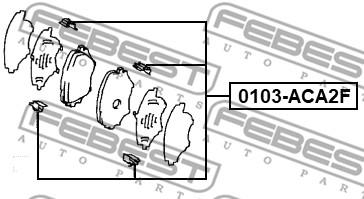 

Монтажный комплект для дисковых колодок FEBEST 0103aca2f