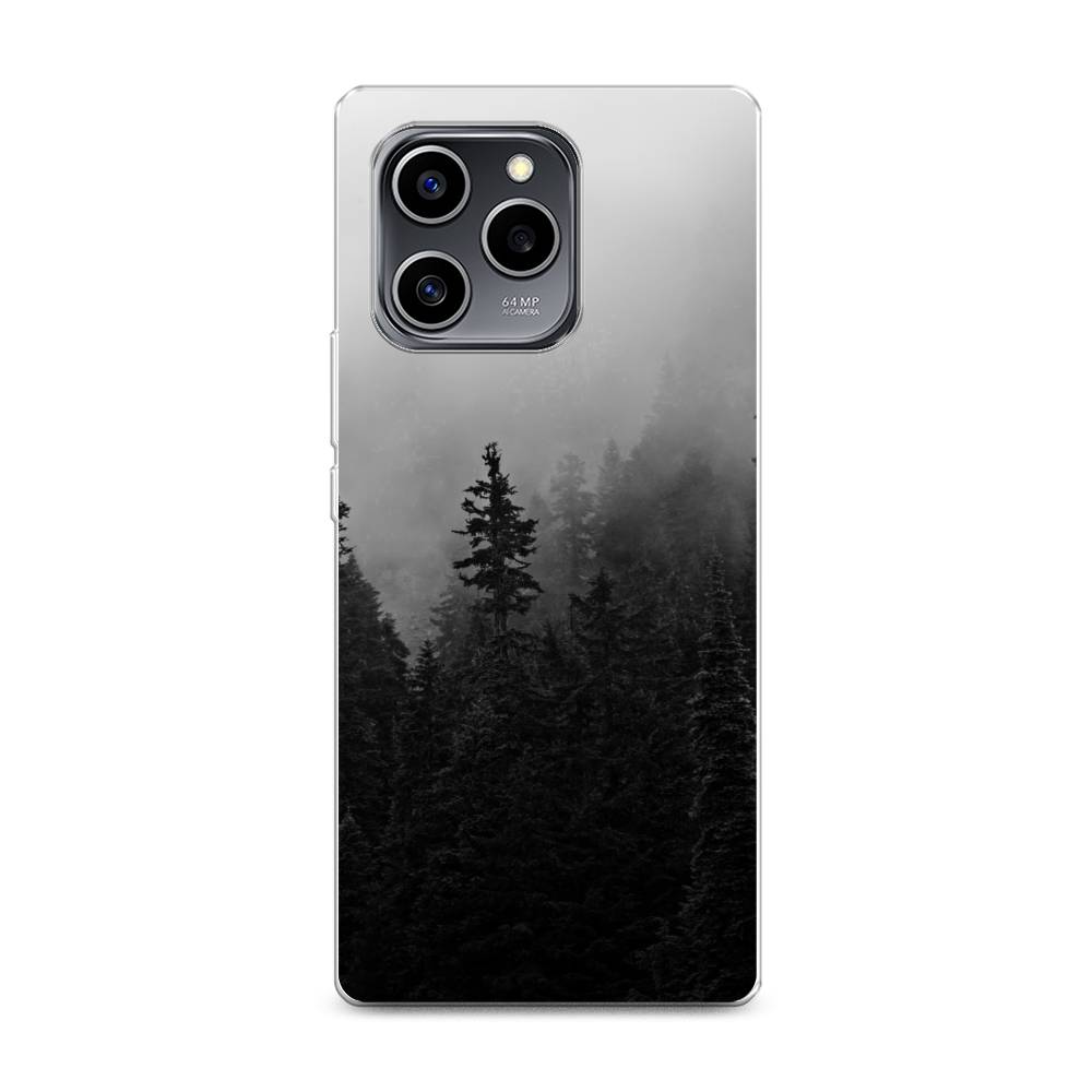 

Чехол на Honor 60 SE "Туманный лес", Серый;черный, 6108050-2