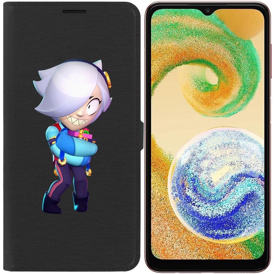 

Чехол-книжка Eco для Samsung Galaxy A04s (A047) Brawl Stars-Колетт (черный)