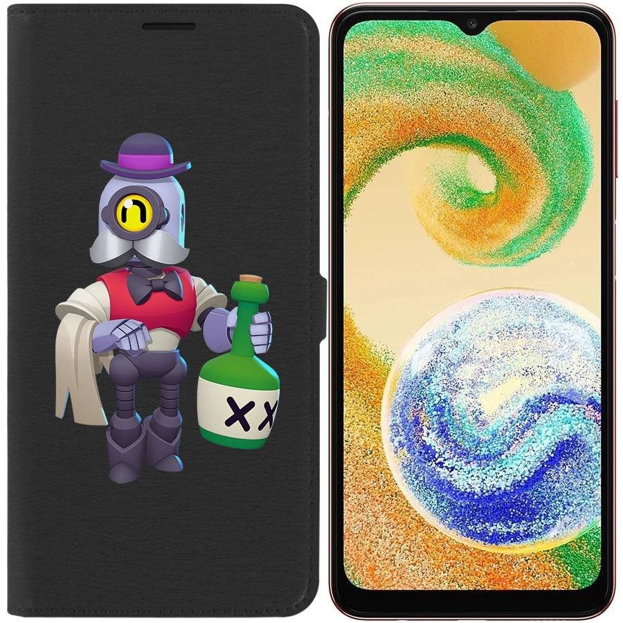 

Чехол-книжка Eco для Samsung Galaxy A04s (A047) Brawl Stars-Барли (черный)