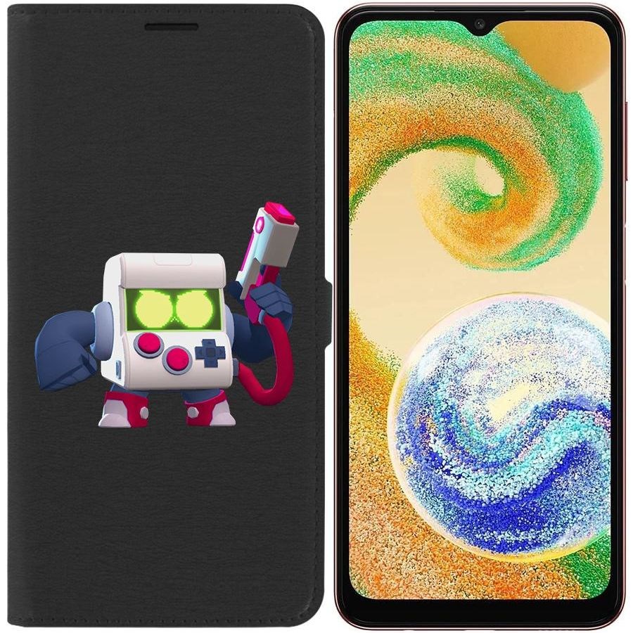 

Чехол-книжка Eco для Samsung Galaxy A04s (A047) Brawl Stars-8-БИТ классический (черный)