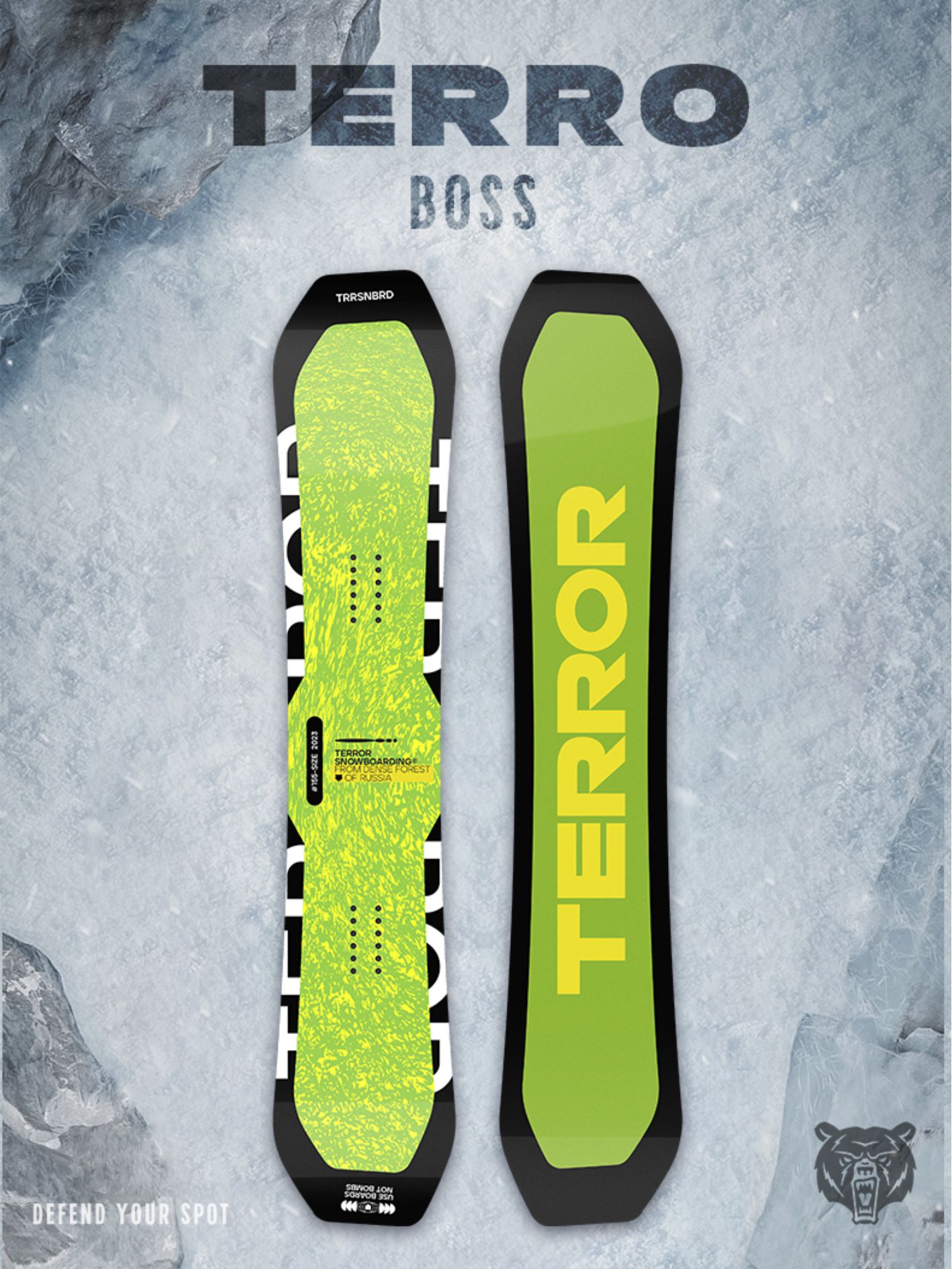 

Сноуборд TERROR - BOSS 23/24 черно-зеленый 163W, Черный;зеленый, BOSS 23/24
