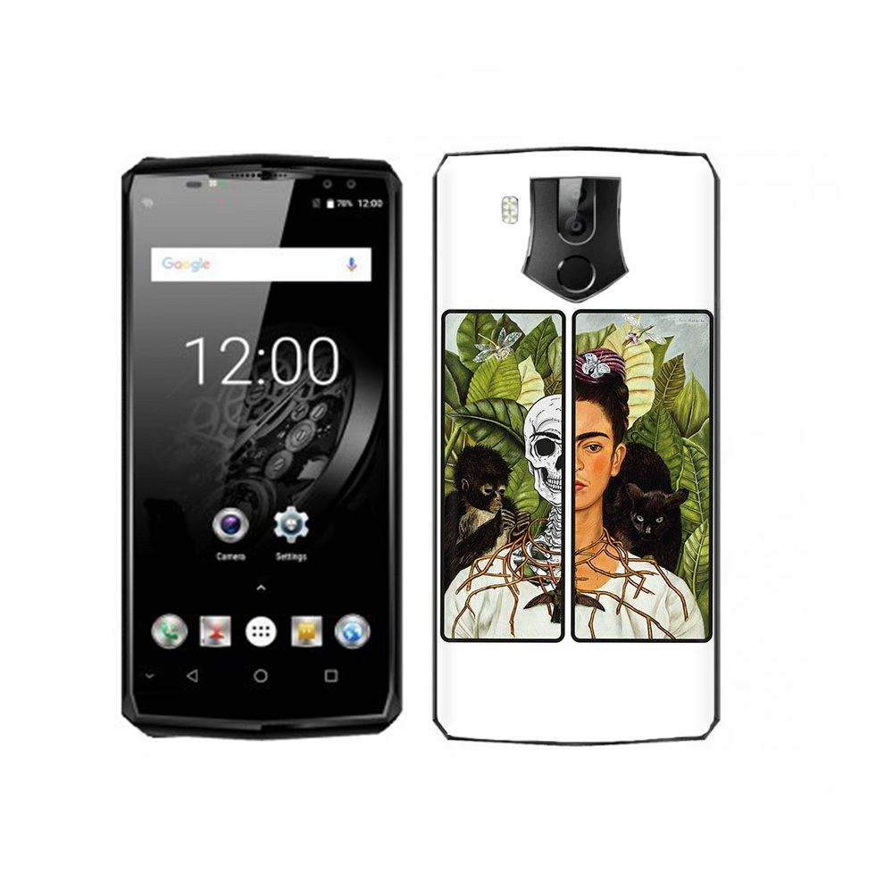 

Чехол MyPads Tocco для Oukitel K10 сдвоенная картинка девушка скелет, Прозрачный, Tocco