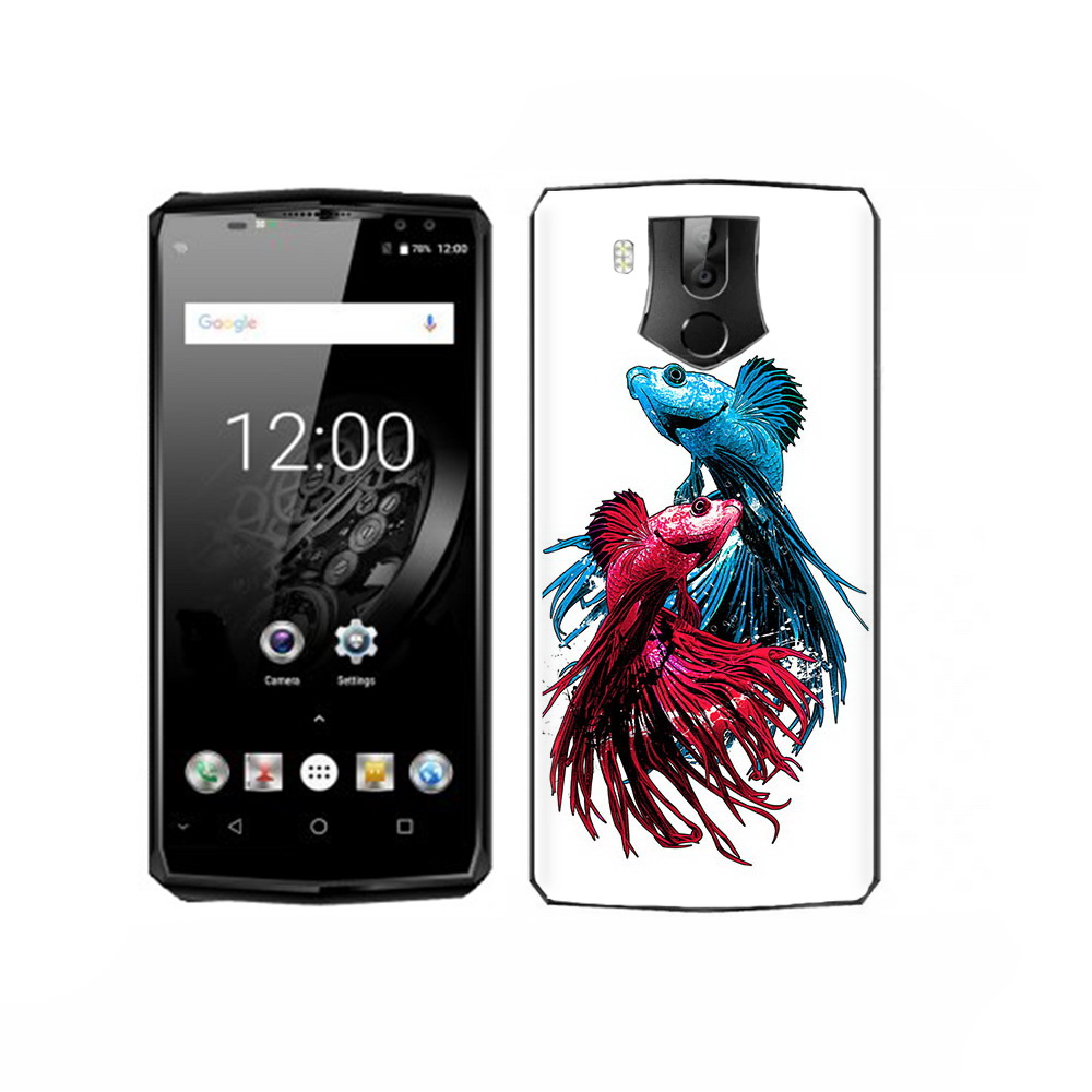 

Чехол MyPads Tocco для Oukitel K10 рыбы петушки, Прозрачный, Tocco