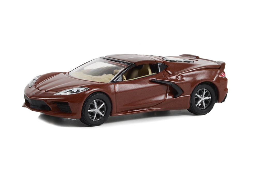 

Модель коллекционная Chevrolet corvette C8 stingray coupe 2022 caffeine metallic, Коричневый