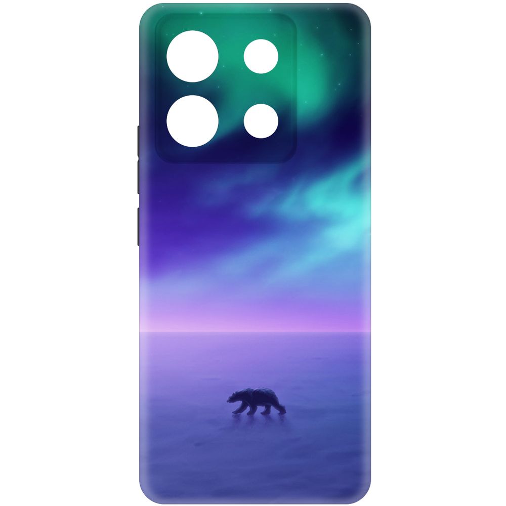 

Чехол-накладка Krutoff Soft Case Северное Сияние для Poco X6 черный