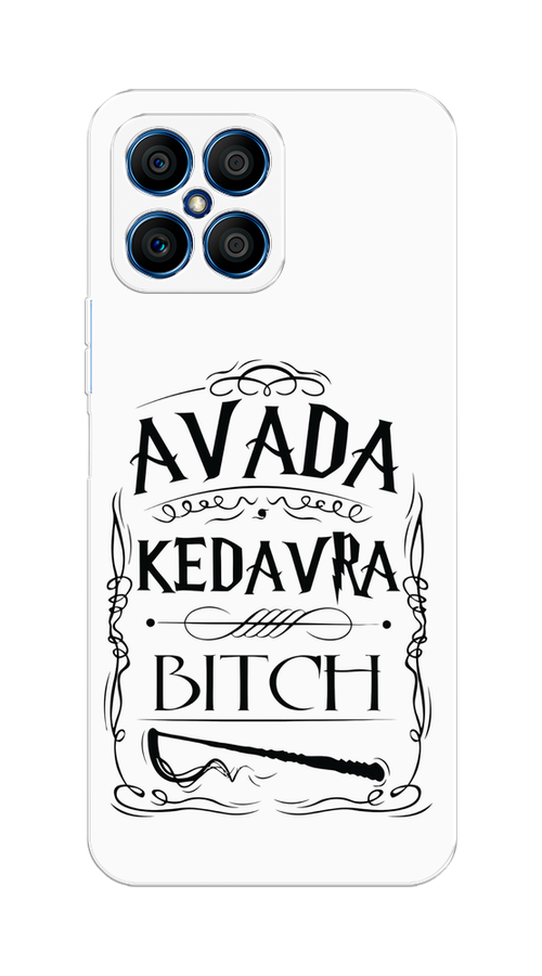 

Чехол на Honor X8 "Avada kedavra bitch", Белый;серый;черный, 6107650-6