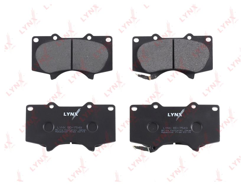 

Колодки дисковые передн. Toyota Land Cruiser J12 4.0i/3.0D 03> BD-7549