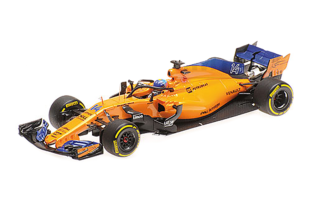 

Модель коллекционная Mclaren showcar 2018 f.alonso #14 / макларен шоукар 2018 ф.алонсо #14, Оранжевый