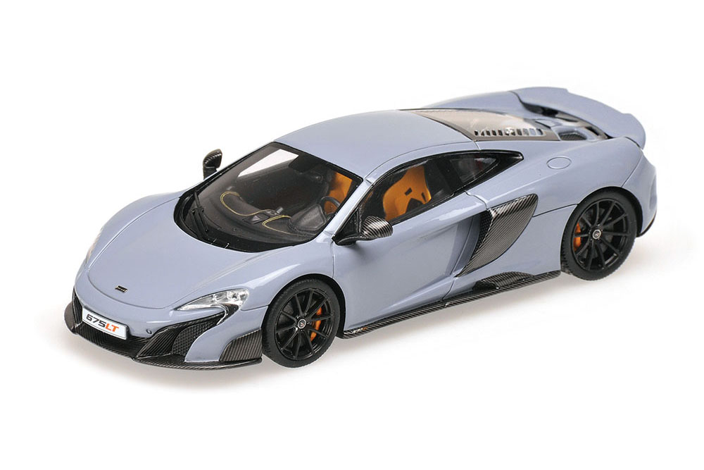 

Модель коллекционная MINICHAMPS Mclaren 675LT coupe ceramic grey limited edition, Серый