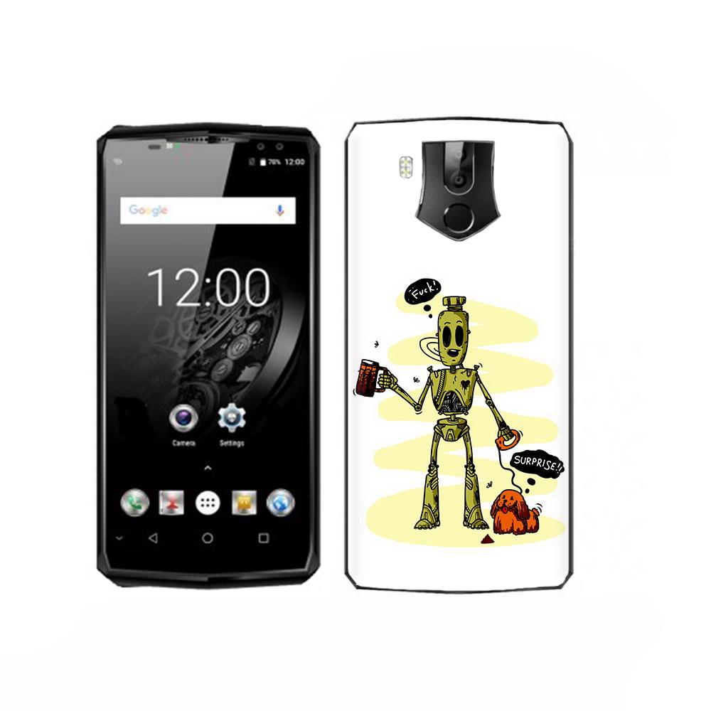 

Чехол MyPads Tocco для Oukitel K10 прикольный робот, Прозрачный, Tocco