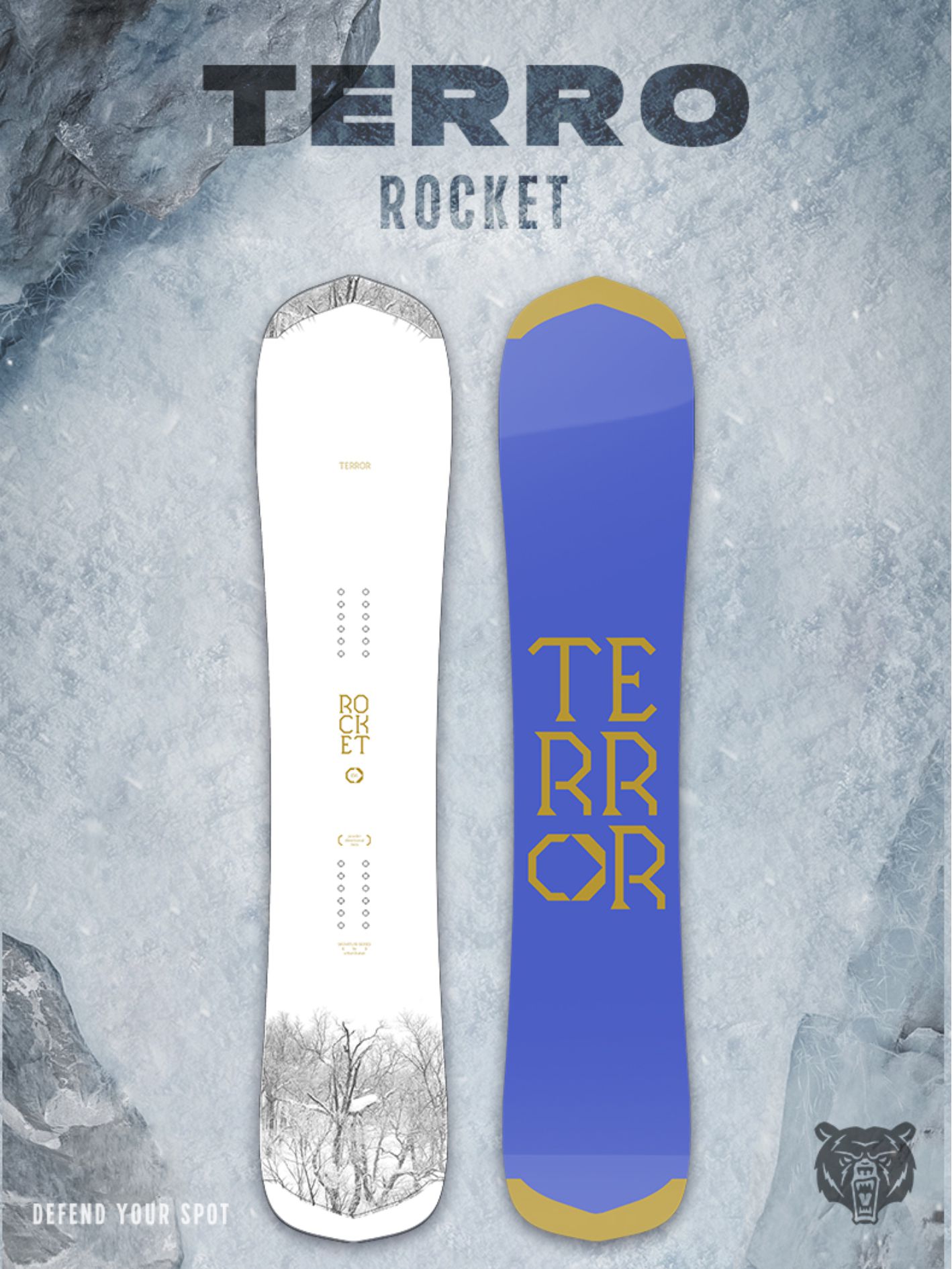 

Сноуборд TERROR - ROCKET 23/24 бело-синий 163, Белый;синий, ROCKET 23/24