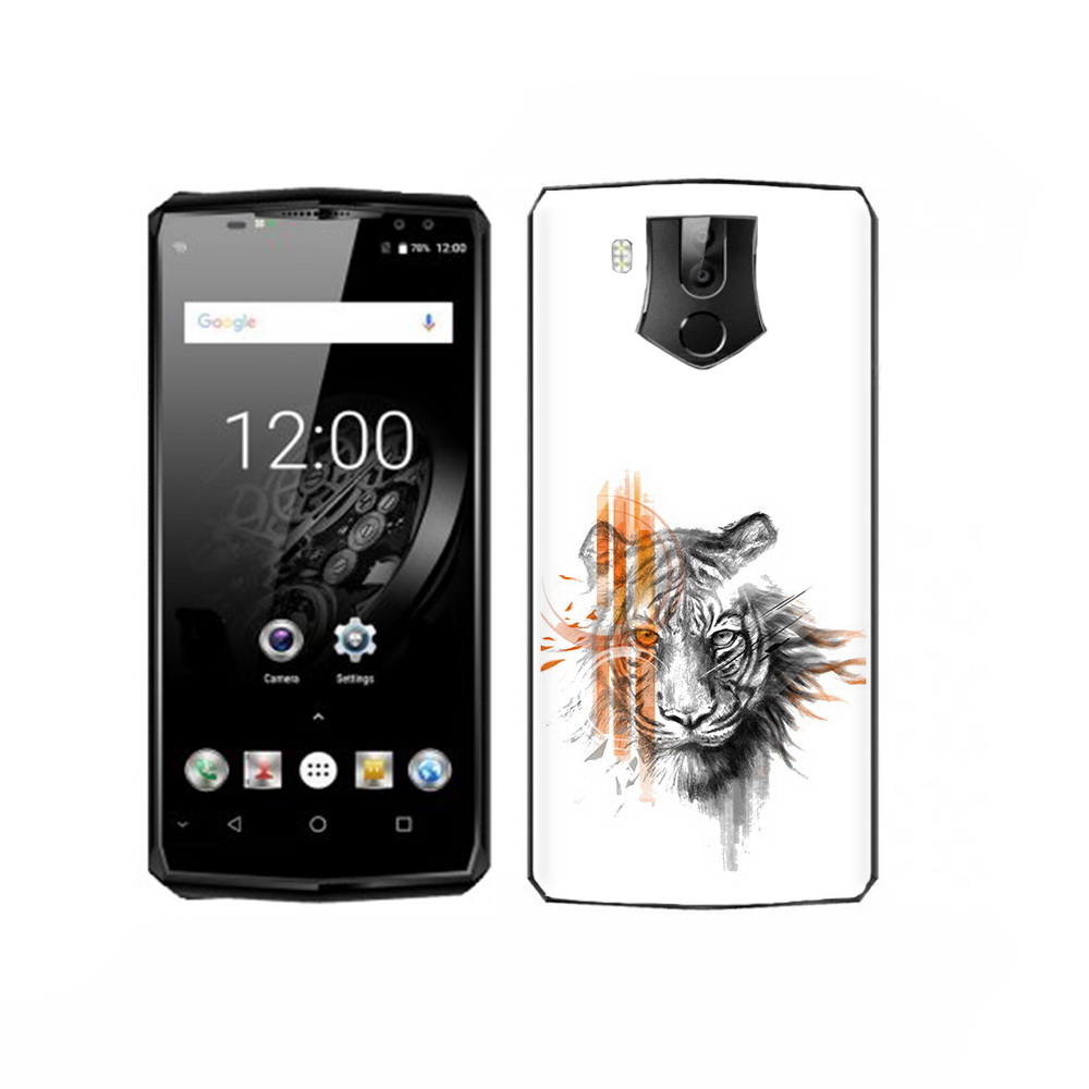 

Чехол MyPads Tocco для Oukitel K10 огненный тигр, Прозрачный, Tocco