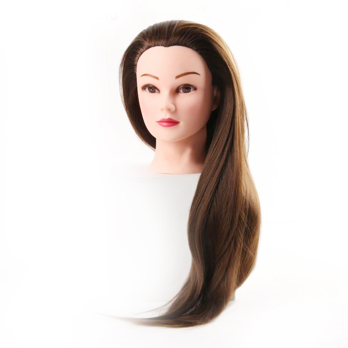 

Голова учебная, искусственный волос, 55-60 см, без штатива, цвет тёмно-русый 5289569