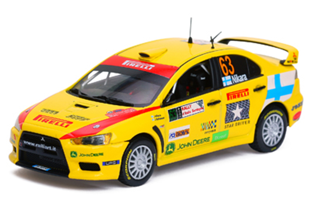 Модель коллекционная VITESSE Mitsubishi lancer evolution x #63 j.nikara/j.kalliolepo 2010