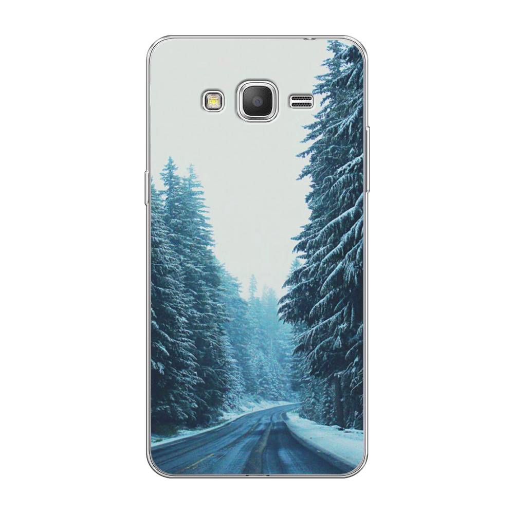

Чехол на Samsung Galaxy Grand Prime "Зима 9", Бежевый;голубой;черный, 21950-2