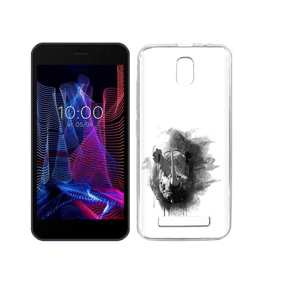 

Чехол MyPads Tocco для BQ 5047L Like носорог, Прозрачный, Tocco