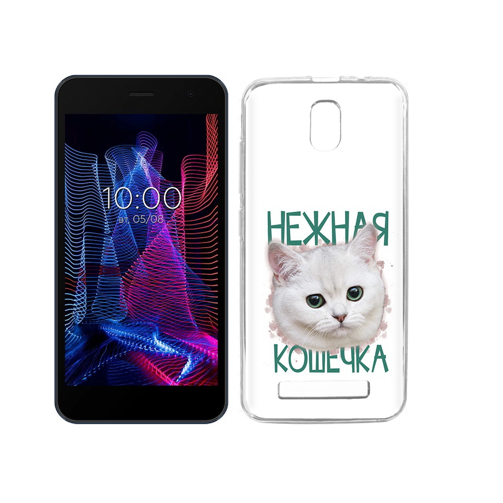 

Чехол MyPads Tocco для BQ 5047L Like нежная кошечка, Прозрачный, Tocco