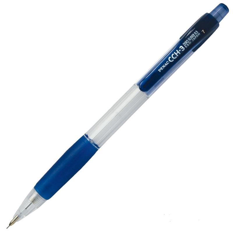 Карандаш механический Penac CCH-3 (0.5мм, с ластиком, синий) 12шт.