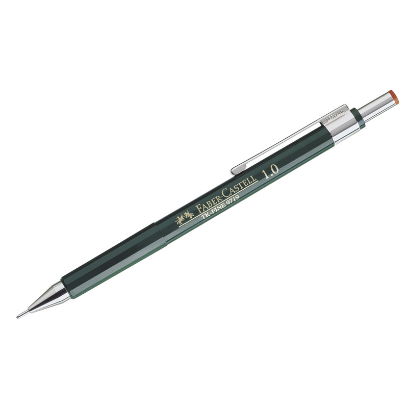 

Карандаш механический Faber-Castell TK-Fine 9719 (1мм, с ластиком) (136900), 10шт., Черный