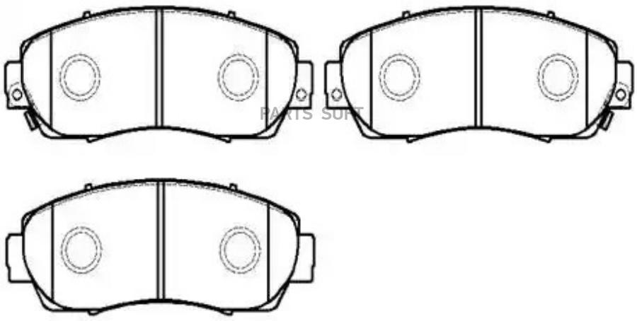 

Тормозные колодки HSB дисковые HP5169