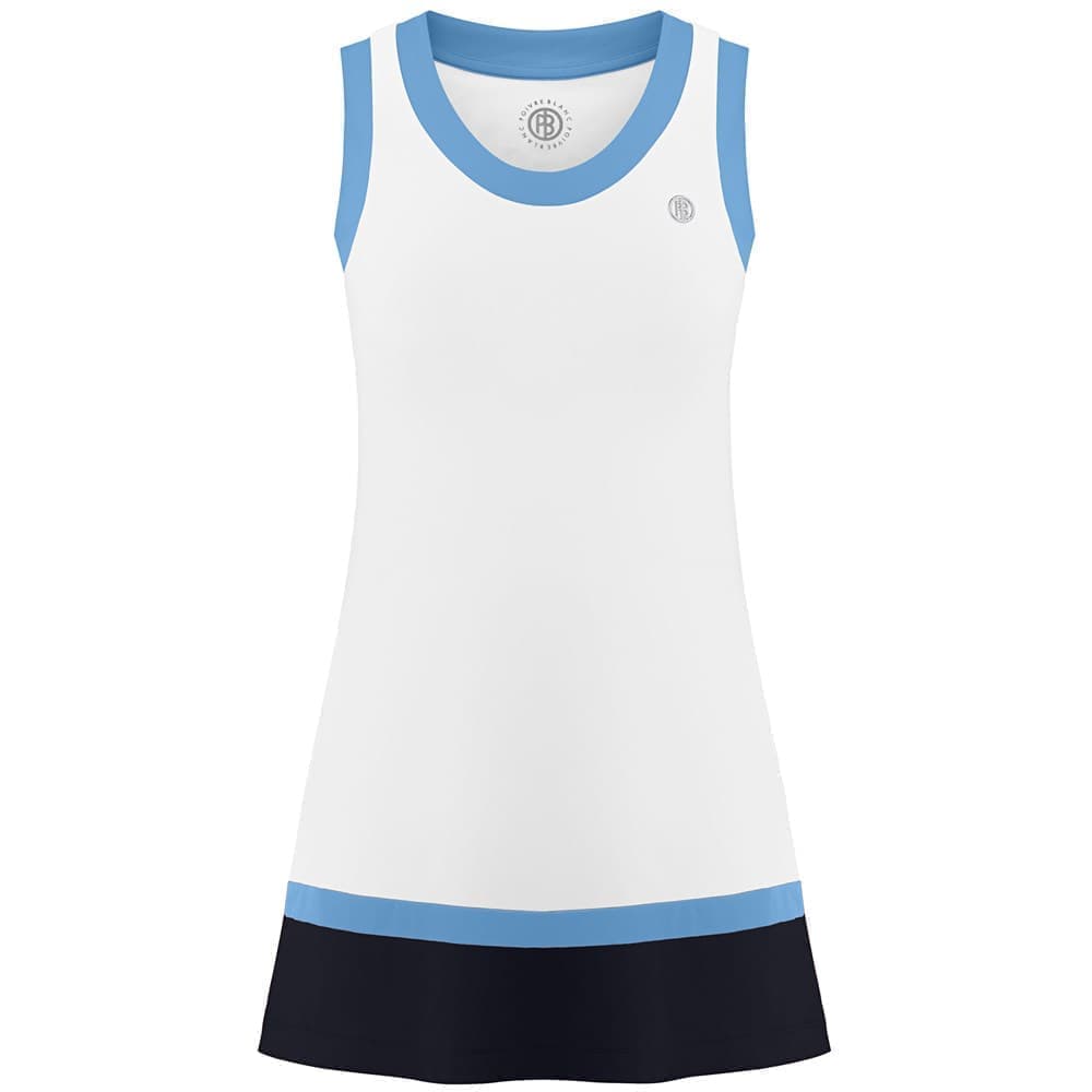 Платье детское Poivre Blanc MERYL DRESS, белый/голубой/темно-синий, 116