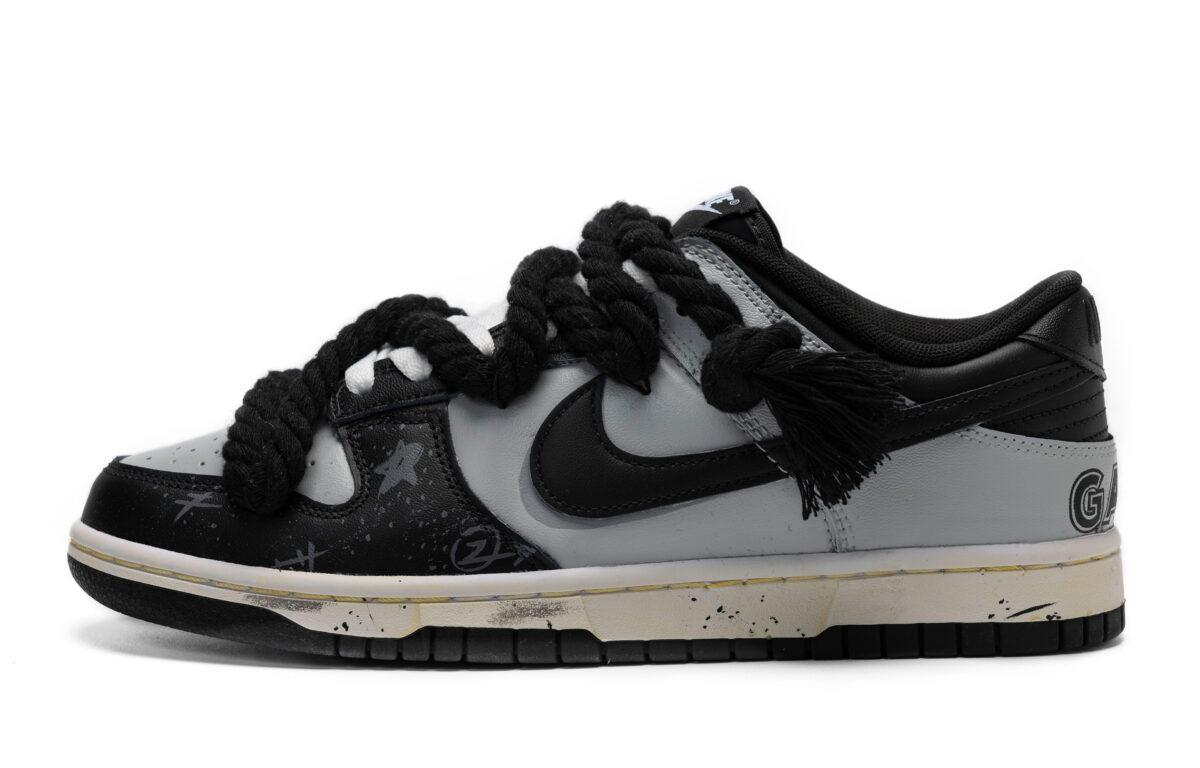 

Кеды унисекс Nike Dunk Low BIGNIU GS серые 38.5 EU, Серый, Dunk Low BIGNIU GS