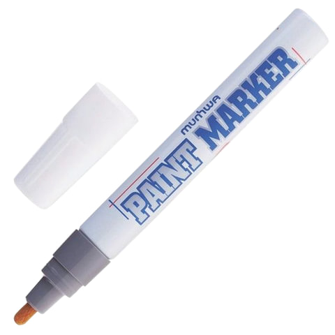 

Маркер-краска лаковый (paint marker) MUNHWA, комплект 12 шт., 4 мм, СЕРЕБРЯНЫЙ, нитро-осно
