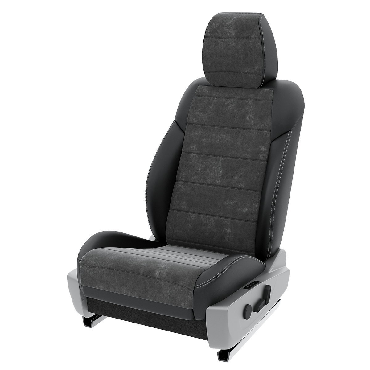 

Чехлы на сиденья Automobiler для Hyundai Staria A-A-1086F2S333 Алькантара, Серый;черный, A-A-1086